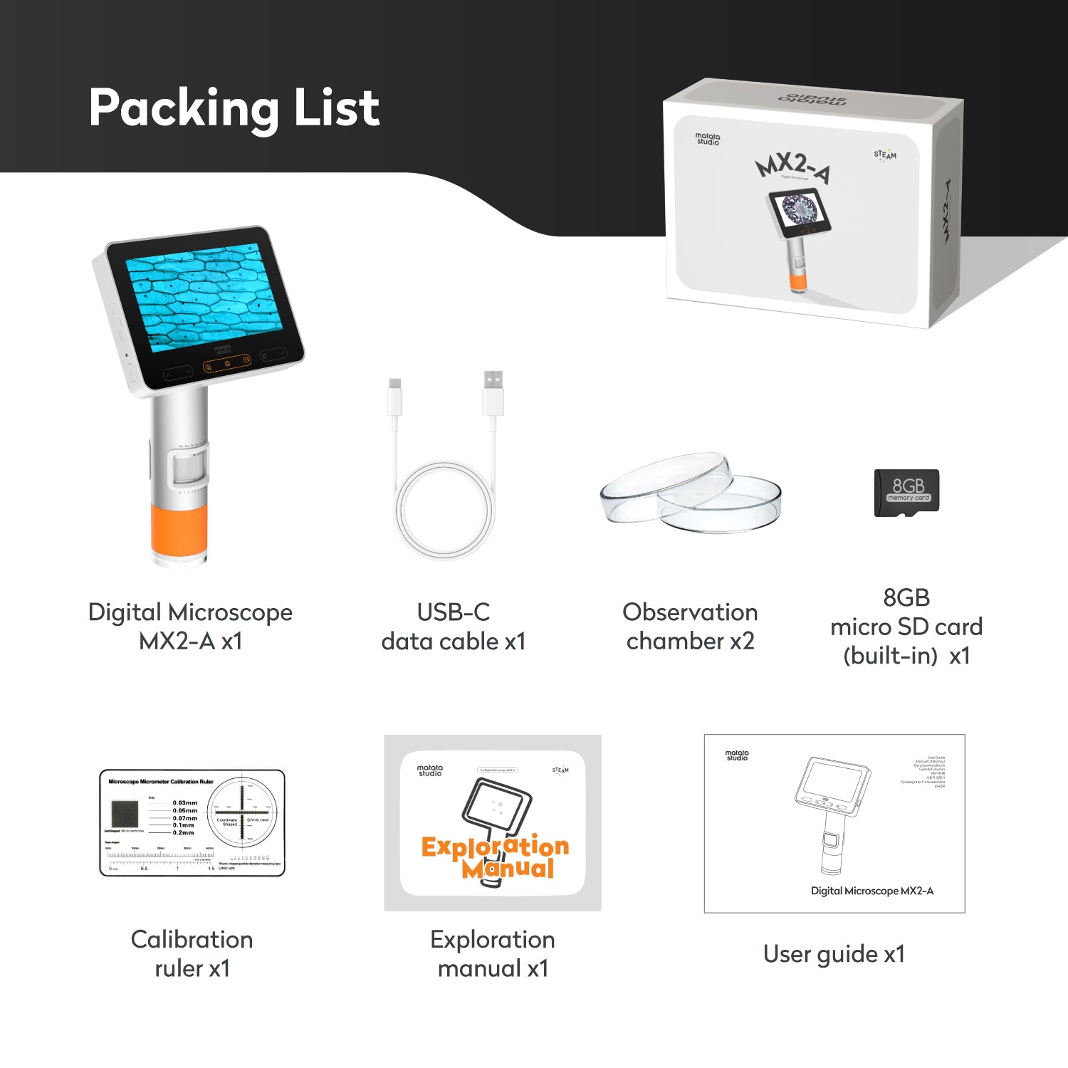 MatataStudio MX2-A Handheld Microscope - Matatalab